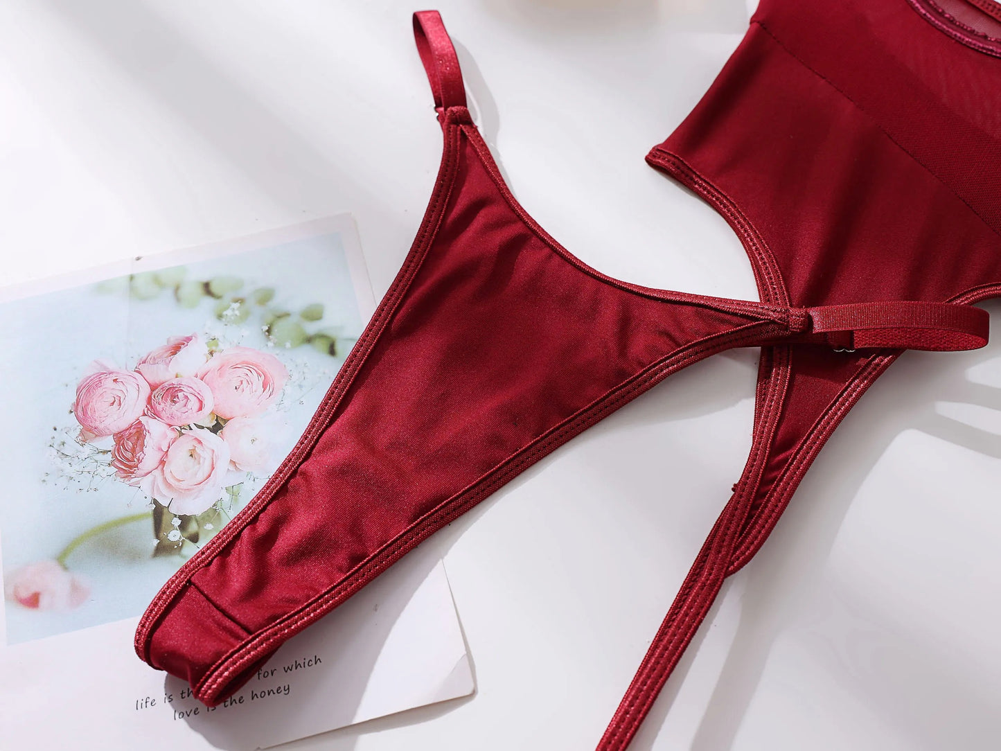 Erotic bodysuit set with stockings Lilianna