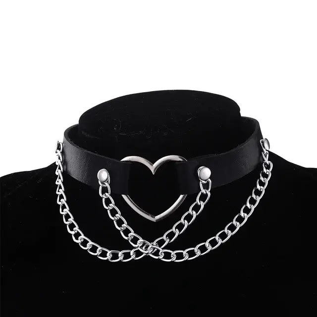 Punk Chain Choker Necklace