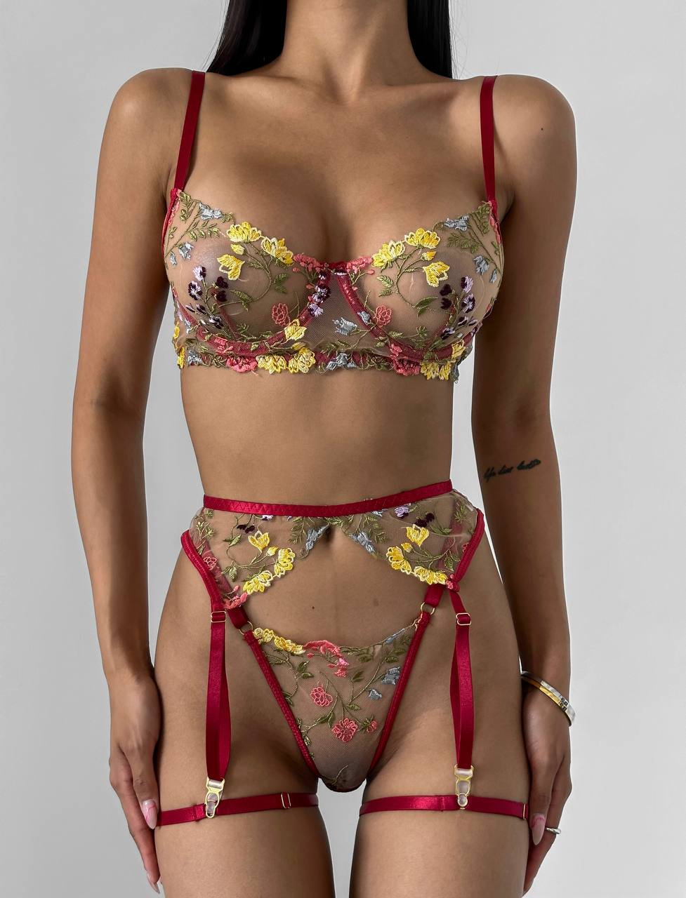 Floral lingerie set
