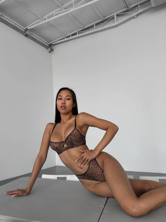 Leopard lingerie set