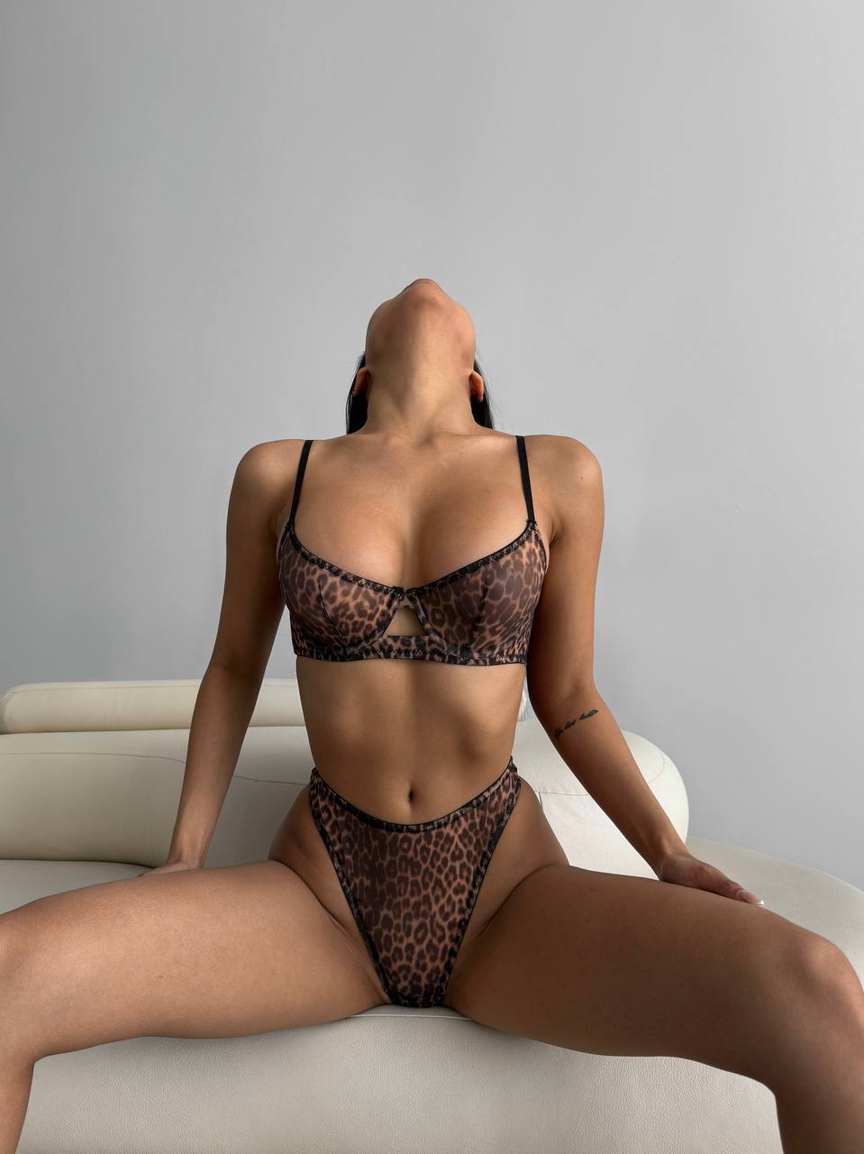 Leopard lingerie set
