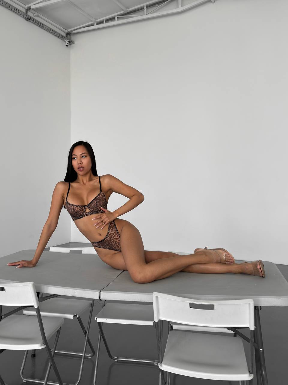 Leopard lingerie set