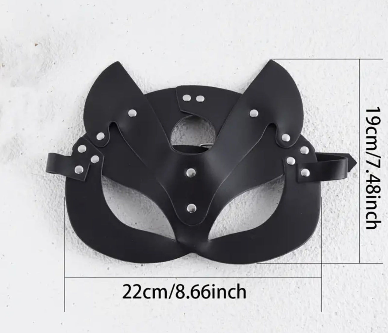 Leather Fox Face Mask