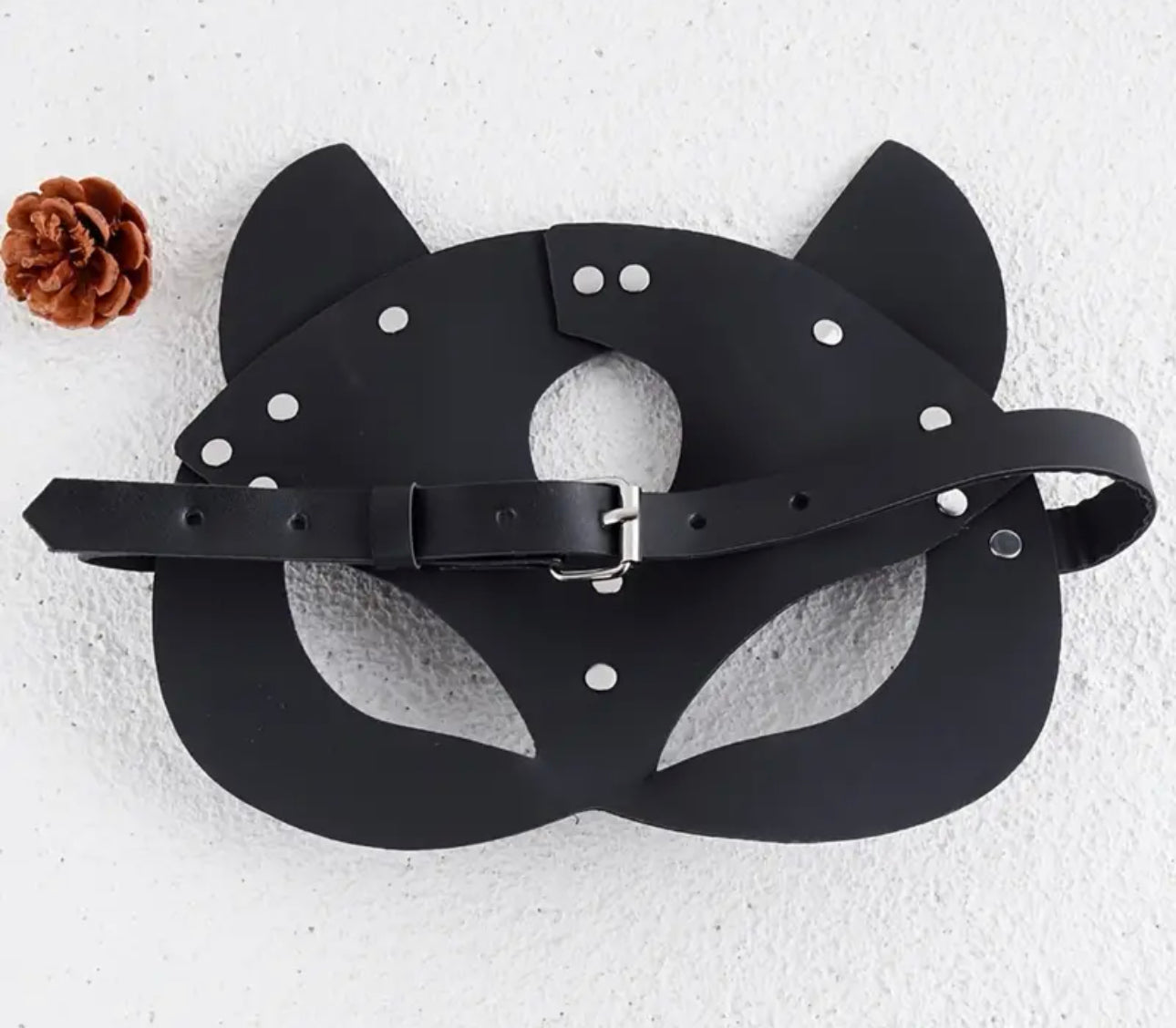 Leather Fox Face Mask