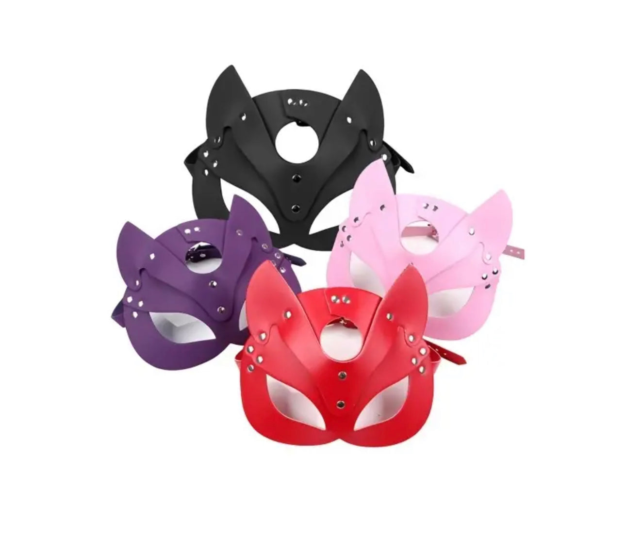 Leather Fox Face Mask