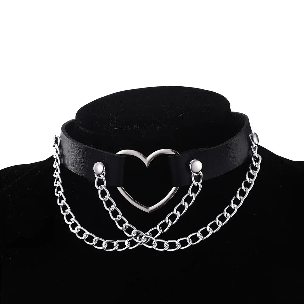 Punk Chain Choker Necklace