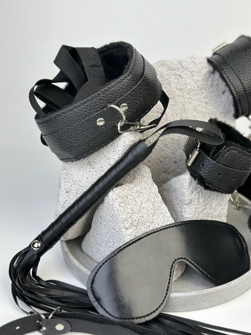 BDSM Accessory Set Faux Leather