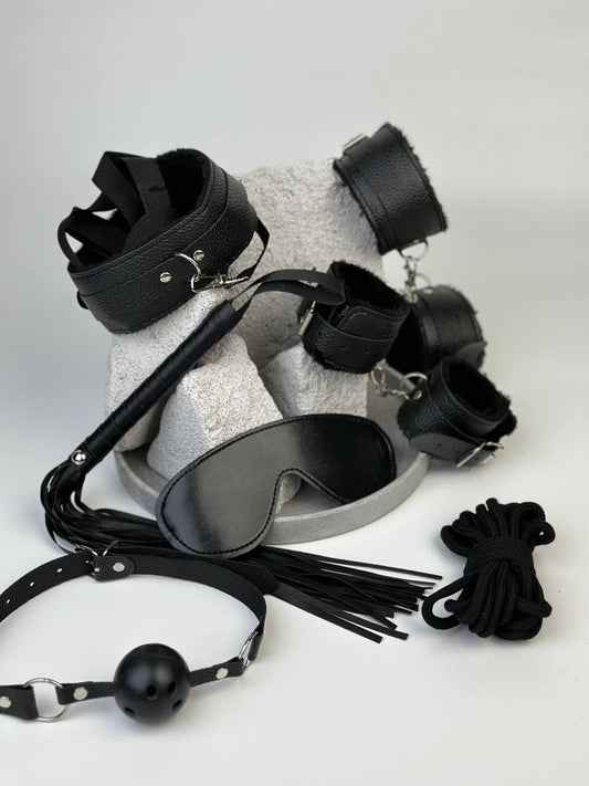 BDSM Accessory Set Faux Leather