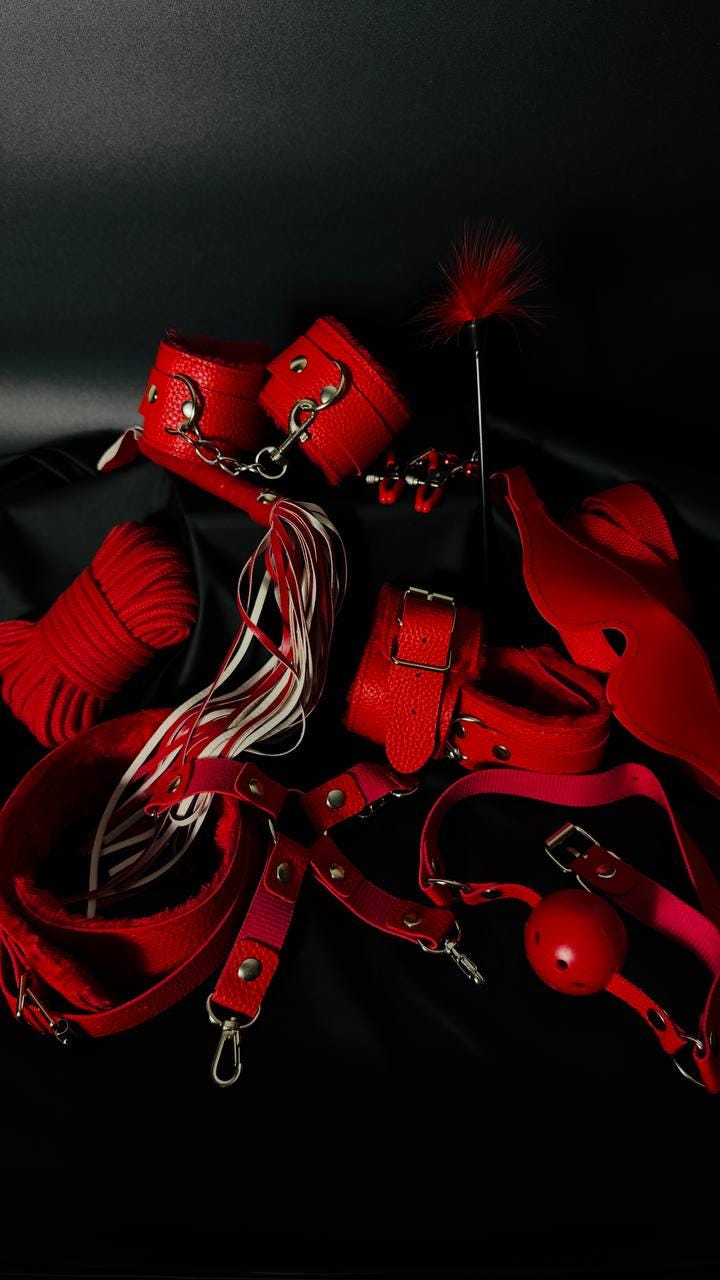 BDSM Accessory Set Faux Leather