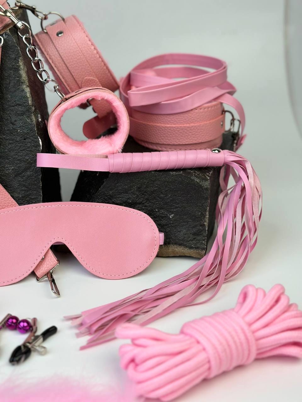BDSM Accessory Set Faux Leather