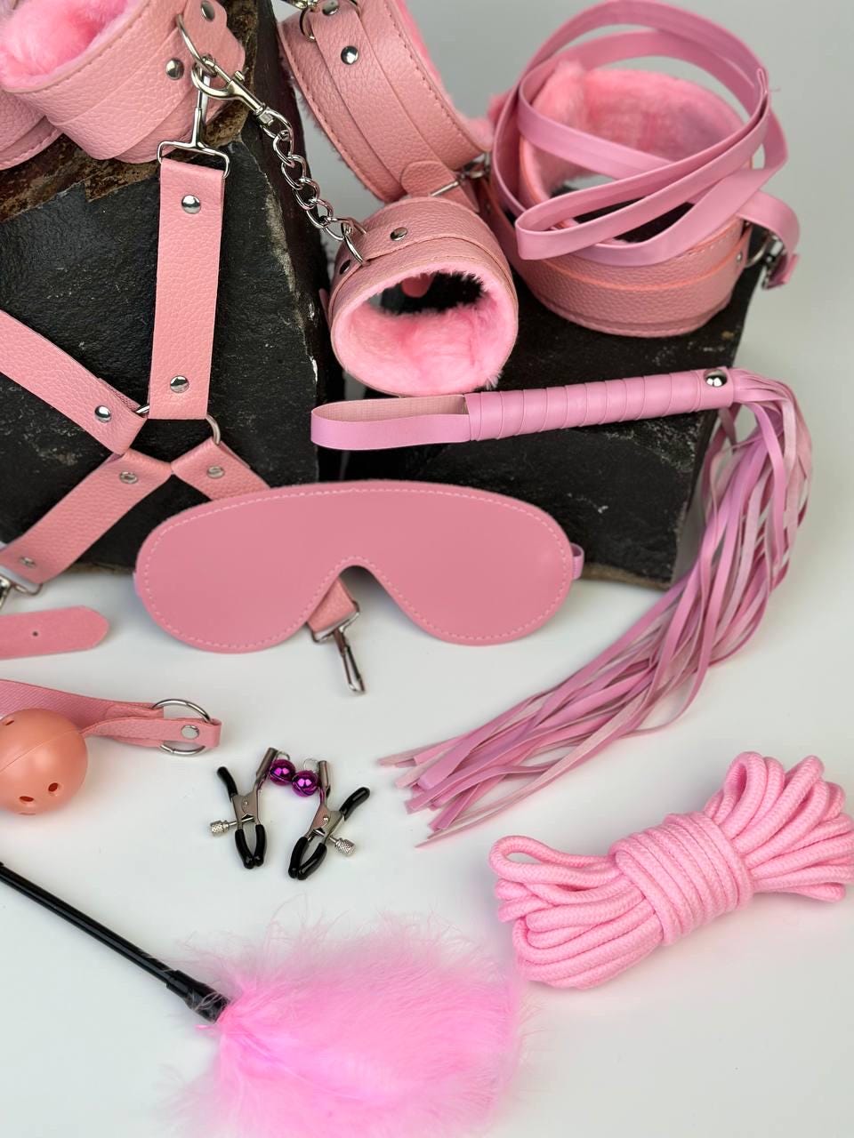 BDSM Accessory Set Faux Leather
